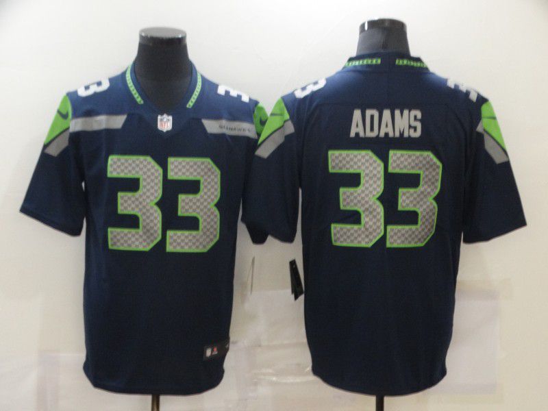 Men Seattle Seahawks #33 Adams Blue Nike Limited Vapor Untouchable NFL Jerseys->denver broncos->NFL Jersey